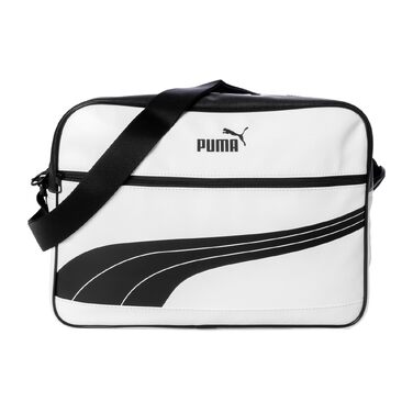 Сумка-месенджер PUMA Campus Reporter Retro унісекс, біло-чорна
