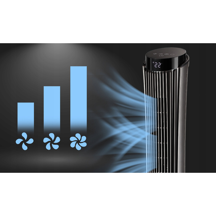 Колонний вентилятор Electo Electropro1, чорний