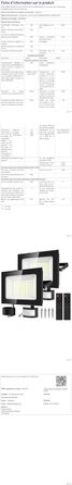 Viugreum 2Pack LED Flood Lights Outdoor with Motion Sensor 15000LM Outdoor Light Cold White Spotlight with Remote Control Floodlight Outdoor Spotlight IP67 Waterproof Floodlight with 2 Screws for Garden (100w, 2PCS)
