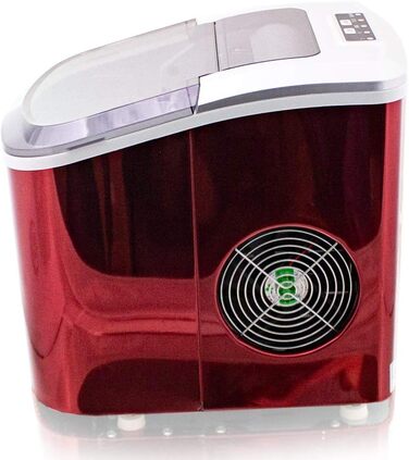 Машина для приготування льоду з нержавіючої сталі, Ice Maker, червона