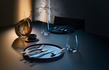 WMF Stainless Steel Cutlery Set, 6 Persons, 30-Piece Dinner Cutlery Set, Monoblock Knives, Cromargan protect polished, scratch-resistant, dishwasher-safe