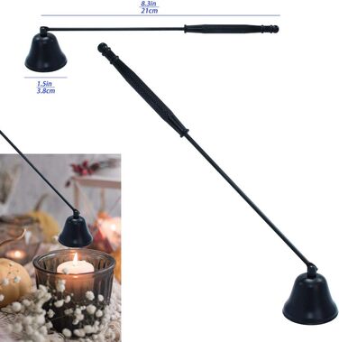 7-in-1 Stainless Steel Candle Accessory Set – Candle Wick Trimmer, Candle Snuffer, Candle Wick Dipper, Tweezers, Candle Tray Plate for Candle Lovers, Family, Party