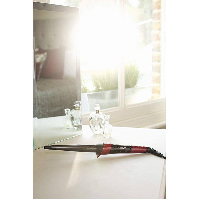 Локон для волосся Remington CI96W1 Silk Digital - кеглеподібний, 13-25 мм, керамічне покриття з шовковими протеїнами, LCD-дисплей, 120-220°C