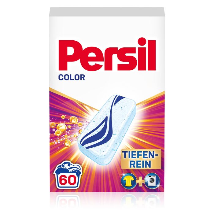 Капсули для прання кольорових речей Persil Power Bars, 60 шт, для гігієнічної свіжості та захисту кольорів