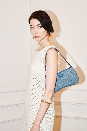 Сумка жіноча JW PEI Eva через плече з деніму - оригінальна та стильна