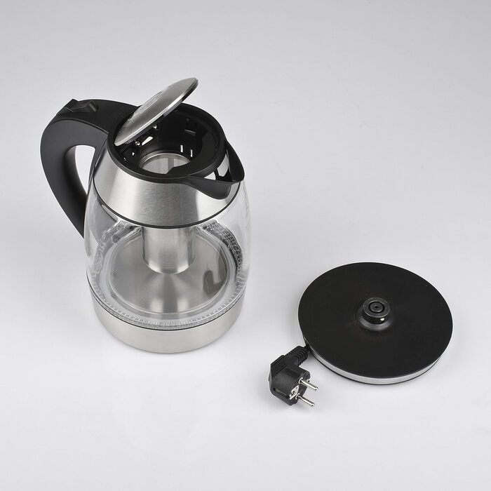 G3 Ferrari Glass & Stainless Steel Kettle & Teapot Set