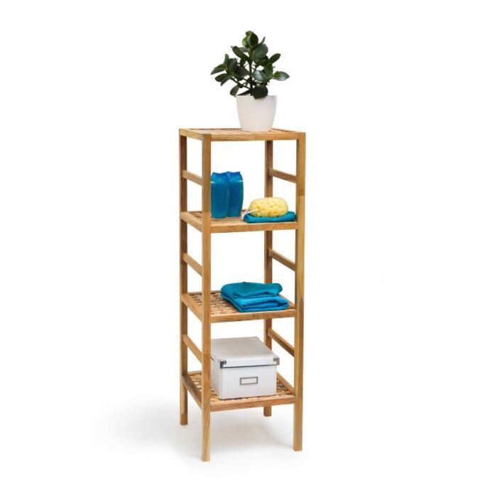 Relaxdays Walnut Bathroom Shelf, various sizes