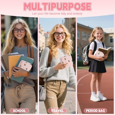 Набір косметичок Desing Wish 2 шт. (міні + велика) – рожевий та хакі, бежевий та чорний