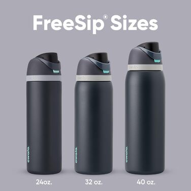 Пляшка спортивна Owala FreeSip 710 мл з соломинкою, нержавіюча сталь, Foggy Tide - для фітнесу, подорожей, без BPA