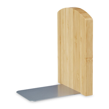 Relaxdays Bamboo Bookends - Set of 2
