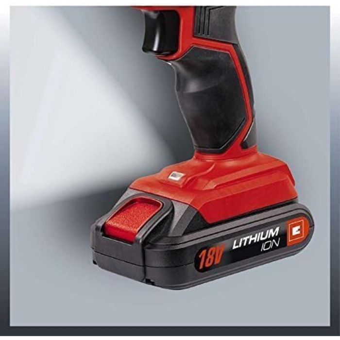 Акумуляторний дриль-шуруповерт Einhell TC-CD 18-2 Li (18V, 2 швидкості, 18+1 момент, LED-підсвітка)