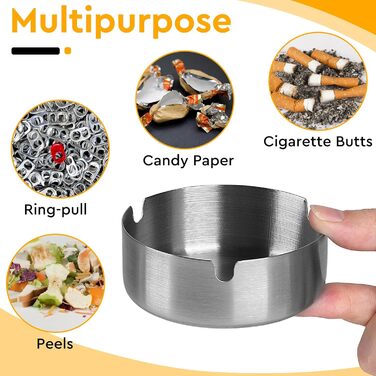 Настінний попільничка CPROSP з нержавіючої сталі, 28.5 x 6.5 см, з замком, для саду, двору, вілли (10 шт.)