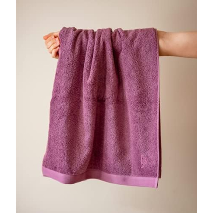 Herzbach Home Towel Set 100% Cotton - Soft & Absorbent - Malve