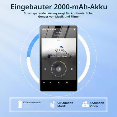 MP3 плеєр SWOFY з Bluetooth та WiFi, 4.0