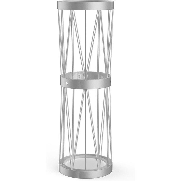 Тримач для парасольок Mango Steam Pluvian™ Soakstone™ Tall Round, сріблястий (багаторазовий)