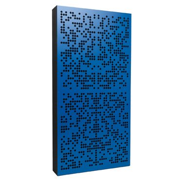 Акустична панель Bluetone Acoustics Binary AbFuser: звукопоглинаюча та дифузна панель для студії, домашнього кінотеатру та вітальні (100x50x5 см, синій)