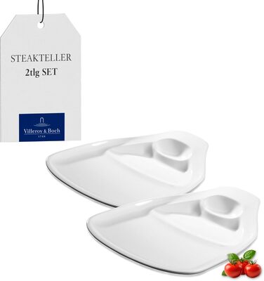 Villeroy & Boch BBQ Passion сковорідка для гриля з ручкою, преміум порцеляна, біла, набір 2 шт.