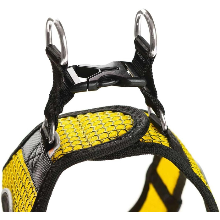 Шлейка для собак HUNTER HILO COMFORT BVB, жовта, з 3D-сіткою, світловідбиваюча, XS-S, обхват 40-46 см