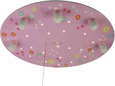 Дитяча стельова LED-лампа Niermann Standby Wölkchen Квітковий луг з нічником, Bungee Bunny