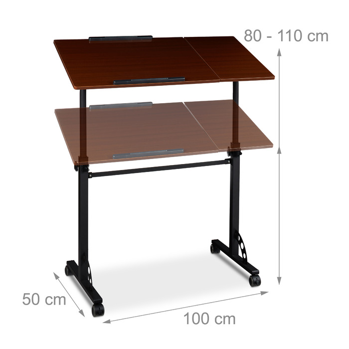 Relaxdays Large Laptop Table Premium XXL
