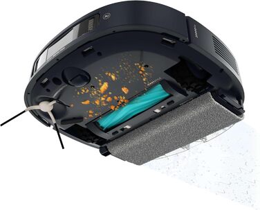 Робот-пилосос та робот-мийник Cecotec Conga Z100 X-Treme з автопорожненням та керуванням через додаток. Лазерна навігація, інтерактивне картування, 15000Pa, 240 хв автономної роботи, знімне моп, база з 3 баками