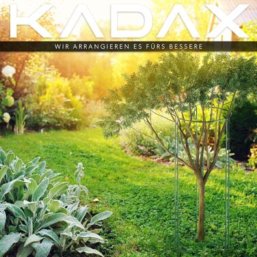Підставка для рослин KADAX, 3 шт., сталева опора для квітів і кущів, напівкругла садова підпора, стійка до погодних умов, висота 90 см