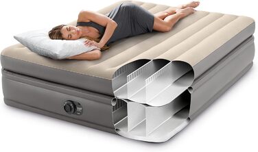 Надувний матрац Intex Queen Comfort Fiber-Tech RP 152x203x51 см (64164ND) - двоспальний, високий