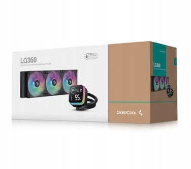 Рідинне охолодження процесора DeepCool LQ360, 3 x 120 мм, 2400 об/хв, 4-pin