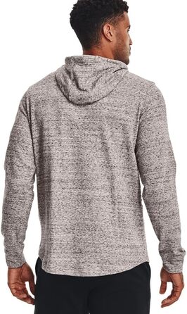 Чоловіча худі Under Armour Rival Terry LC Hoody, розмір XL, колір Onyx White / Team Orange