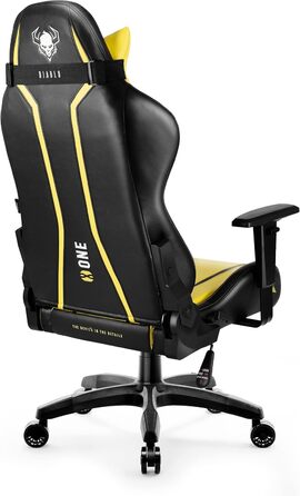 Ігрове крісло Diablo X-One 2.0 Electric Yellow L, ергономічне, регульовані підлокітники, подушки для шиї та попереку