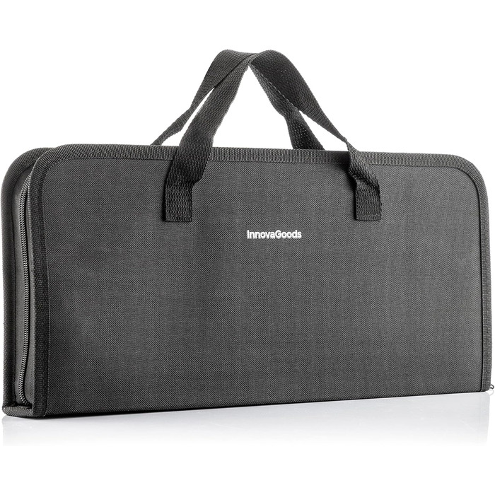 Набір грилю InnovaGoods 12 шт. з нержавіючої сталі, аксесуари для гриля, чорний, сталь