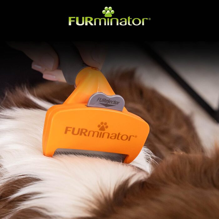FURminator для собак середнього розміру - щітка для видалення підшерстка, версія 2.0 (довгошерсті)