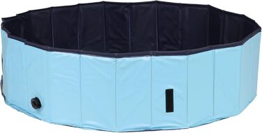 Trixie 39482 Dog Pool, ø 120 x 30 cm, turquoise/grey (ø 160 x 30 cm)