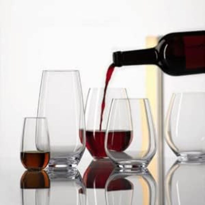 Набір келихів для вина PROST! 6 шт. 491 мл з кришталевого скла без свинцю, для червоного та білого вина, підходить для миття в посудомийній машині