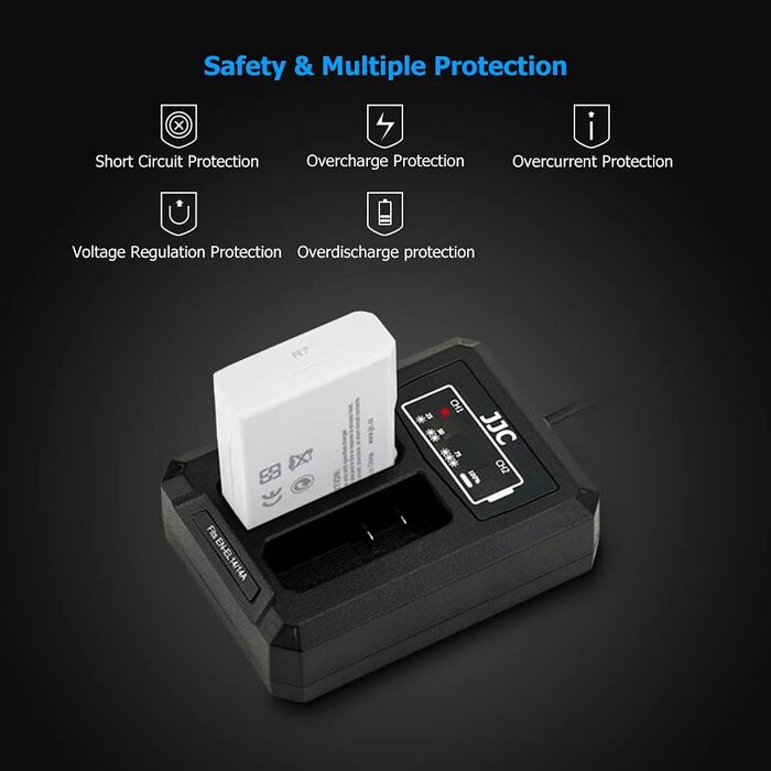 Подвійний USB зарядний пристрій для камер Nikon (D5600, D5500, D5300, D5200, D5100, D3500, D3400, D3300, D3200, D3100, DF) - сумісний з акумуляторами EN-EL14/EN-EL14A