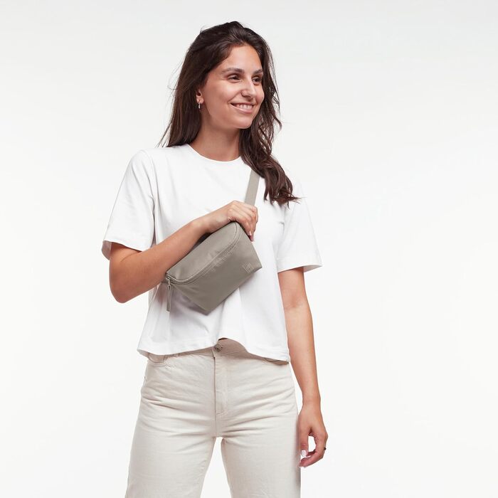 GOT BAG поясна сумка Hip Bag 2.0 з переробленого пластику Ocean Impact | Водовідштовхуюча поясна сумка | Стильна нагрудна сумка з регульованим ремінцем (Scallop)