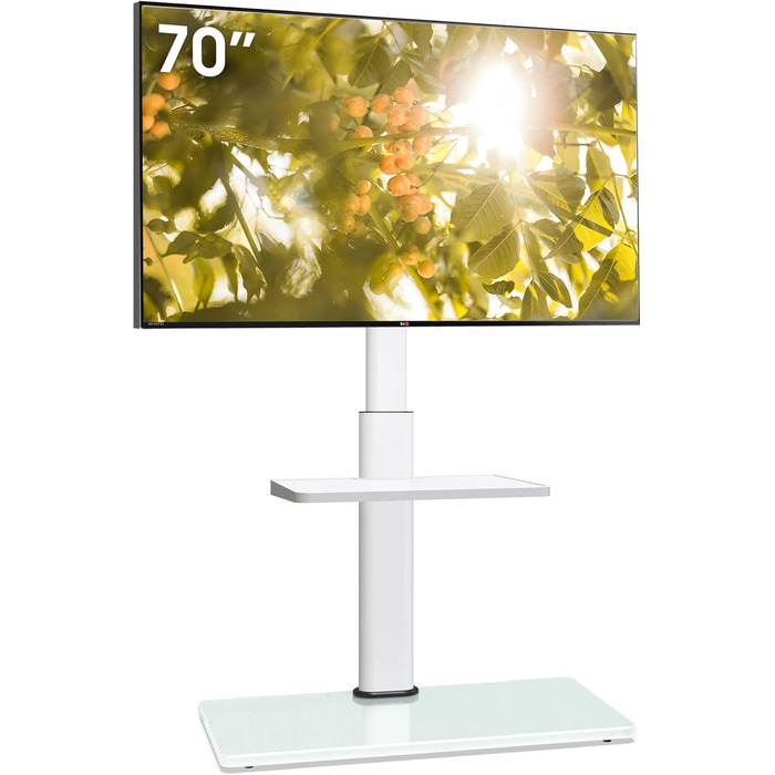 AOKCOS TV Stand - Adjustable Height, Swivel & Tilt Floor Stand for 32-70 inch TVs (up to 40kg, VESA 400x400mm)