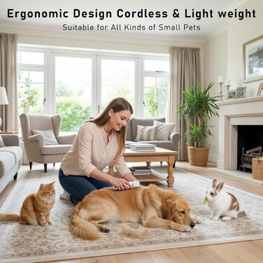 Набір для грумінгу собак JIUWIIL 4-в-1: машинка для стрижки, тример, бритва та аксесуари для догляду за шерстю собак та котів