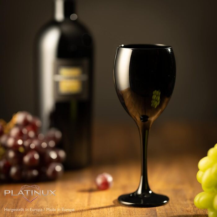 Набір келихів для шампанського PLATINUX Black & White (6 шт, 210 мл)