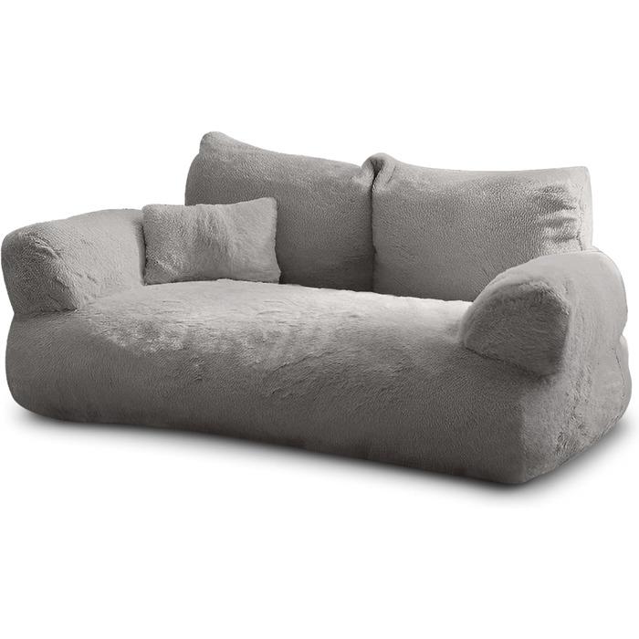 Кішка Софа Simba для котів та собак сірого кольору | З міні-подушкою | 70x48 см | Ліжко для котів та собак | М'яке, з достатньою підкладкою | Знімний чохол