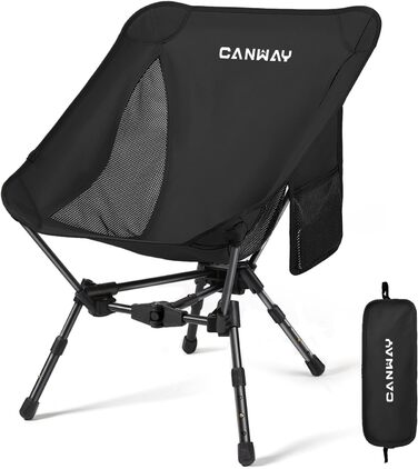 Складний туристичний стілець CANWAY, ультралегкий, 180 кг, для кемпінгу та пляжу