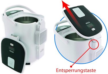 TITAN 2.1: Thermopot 5 Liter Kettle, Hot Water Dispenser Adjustable 45-95 °C, Pump Kettle 5L Thermos Flask, Samovar with Temperature Setting, Child Safety Lock, Water Connection, Keep Warm Function