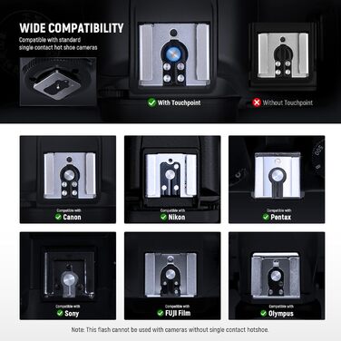 Спалах для камери NEEWER Z160: сумісний зі Canon, Nikon, Panasonic, Olympus, Pentax та іншими DSLR/цифровими камерами