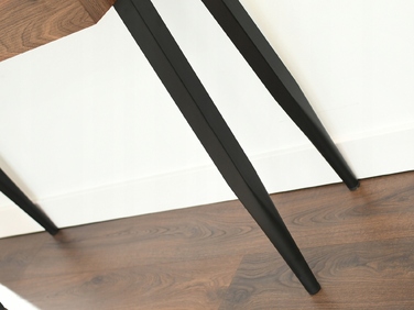 Консольний столик Mebel-Partner, чорний/горіх, напівглянцевий, 105 x 75 x 35 см
