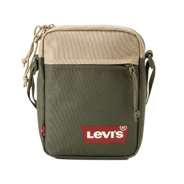 Чоловіча міні-сумка крос-боді Levi's Mini Crossbody Solid з логотипом Batwing, колір Army Green