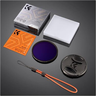 Поляризаційний фільтр K&F Concept Nano CPL 40.5mm з кришкою об'єктива, серветкою для чищення та захисним фільтром з 18-шаровим нанопокриттям