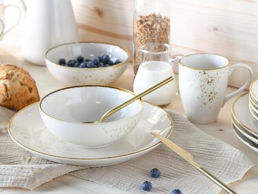 CreaTable Набір посуду 16 частин Nature Collection, керамічний сервіз, для посудомийної машини та мікрохвильової печі