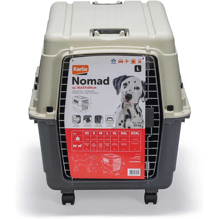 Транспортувальний бокс Karlie Nomad L для котів та собак, 81 x 56 x 59 см