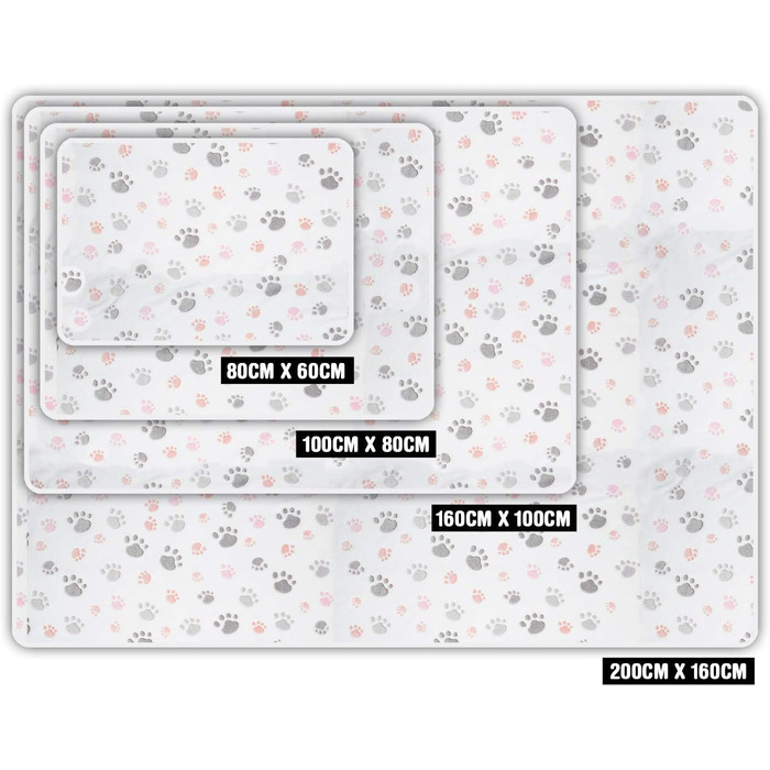 ALLISANDRO® Тепла та м'яка ковдра для домашніх тварин: ковдра для собак та котів з флісу, 200x150 см, бежева