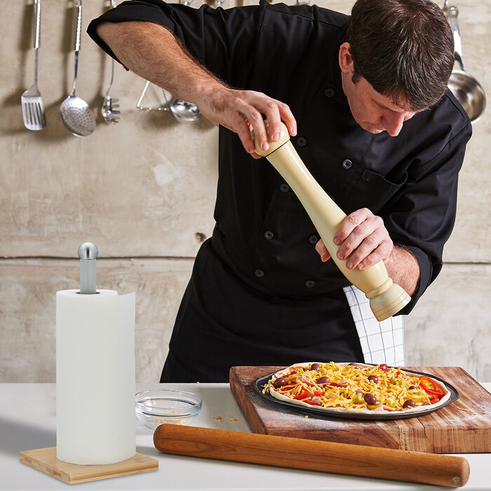 Relaxdays Square Kitchen Roll Holder